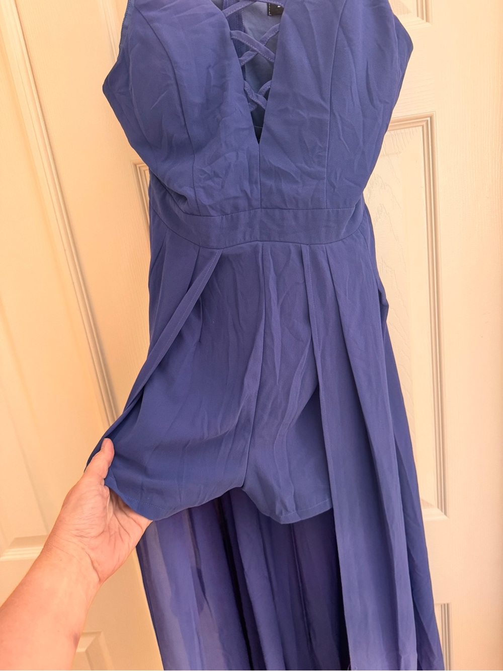 Fabrik Blue High-Low Romper/Dress